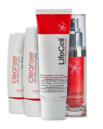 LifeCell + Neck Serum + 2 Face Cleansers